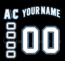 NCAA University of Maine Customized Number Kit For 2009-2010 3rd Hockey Uniform