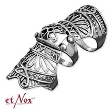 Gothic Gliederring Gelenkring Edelstahl Vampir Ring Neo Viktorianisch SRR10