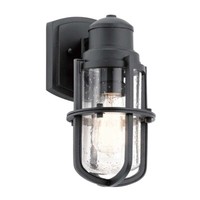 AußEnleuchte Wandlampe Glas H 28,6 Cm 1 Flammig IP44 Gartenlampe Hofleuchte