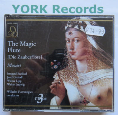 MOZART - The Magic Flute (Die Zauberflote) FURTWANGLER - Ex 3 CD Set Opera D'Oro