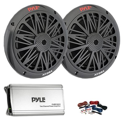 Marine Grade Pyle Marine Speakers 2x Pyle 200 Watt 2-Way Full