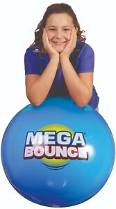 Wicked Mega Bounce Junior inflatable Ball Worlds Bounciest Outdoor Toy Fun BLUE