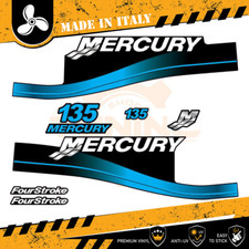 Decalcomania Adesivi Motore Fuoribordo Mercury 135 cv - Four Stroke AZZURRO