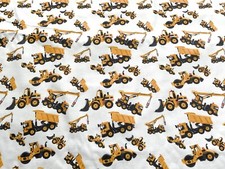 Digger / Construction Fabric 100% Cotton by John Louden 150cm (60”) Wide