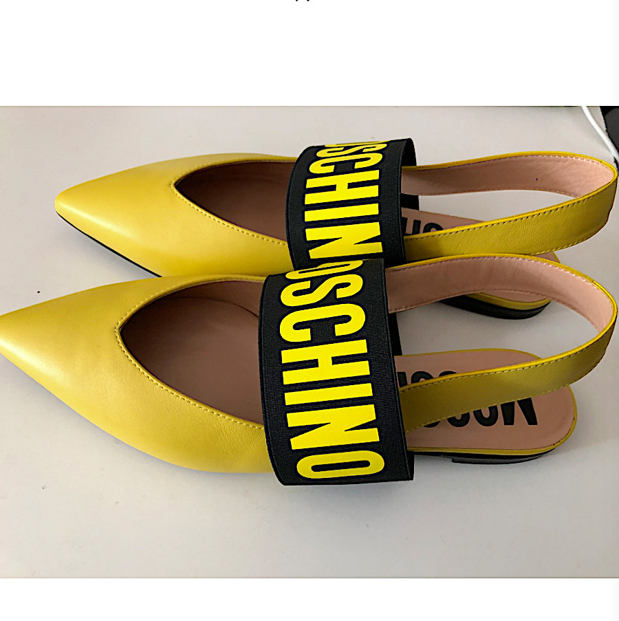moschino slingback flats