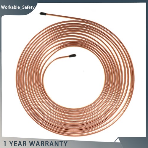 1/4" & 3/16" 25 Ft. Iron Plating Copper Brake Line Tubing Kit 32 Fittings - Picture 5 of 11