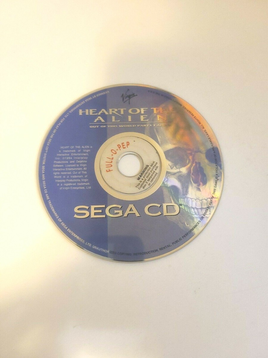 Heart of the Alien (Sega CD, 1994) Authentic Disc Only- Tested