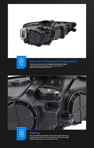 For Audi A3 S3 2017-20 Upgrade LED Headlight DRL Laser Projector Head Lamps pair - Picture 3 of 8