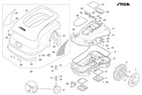 StoßStange Vorne Original Stiga A3000 - A5000 Rtk Robot RasenmäHer 381393707/0