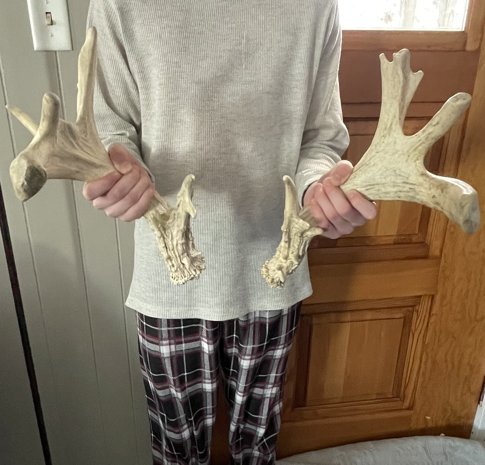 13-point-palmated-whitetail-deer-matched-set-sheds-cabin-shed-antler