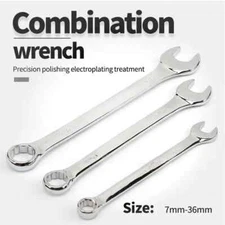 7-36mm Combination Wrench Metric Plum Blossom Ring Open-ended Spanner Hand Tools