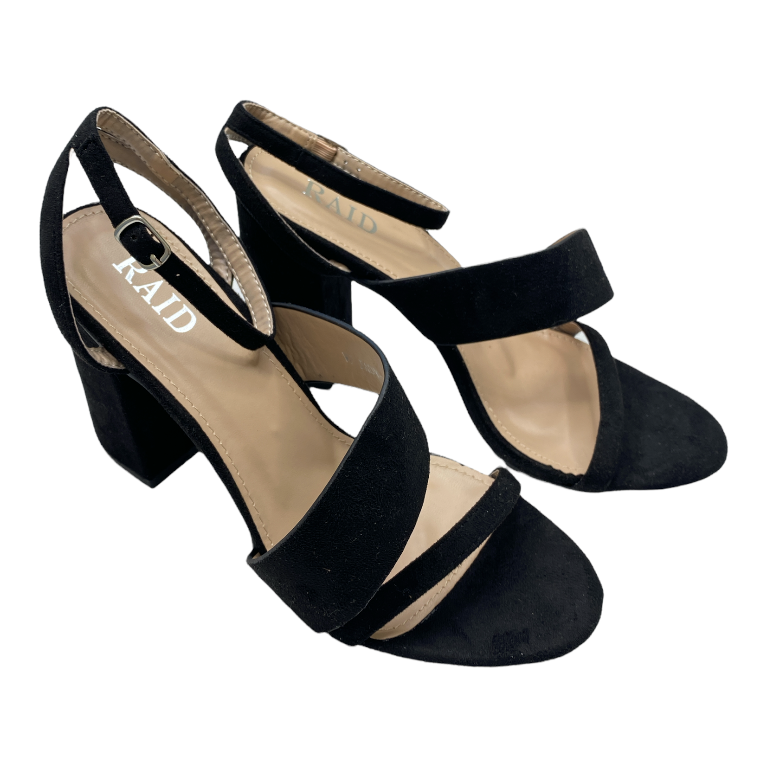 APL NUOVI RAID sandali donna neri JADY tacco a blocco misura larga 6 A96