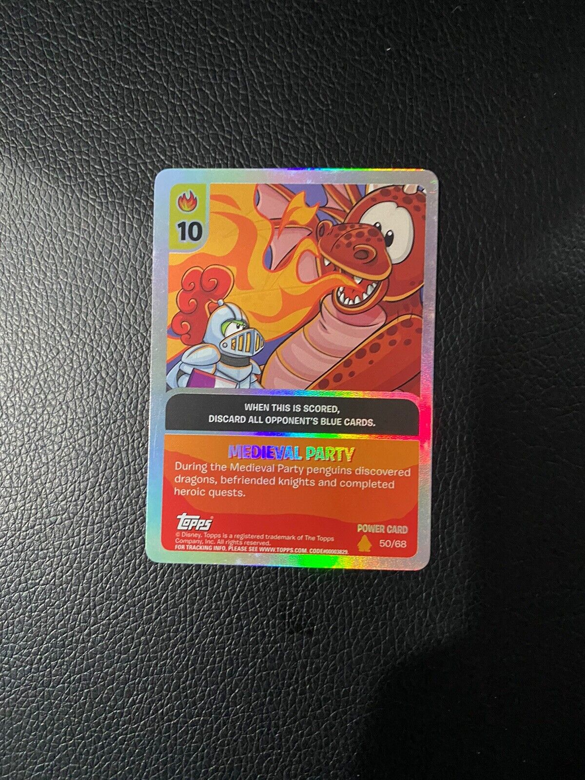 Disney TOPPS Club Penguin Trading Card Power Card Switc