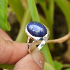 Lapis Lazuli Ring 925 Sterling Silver Band Statement Handmade Ring All size