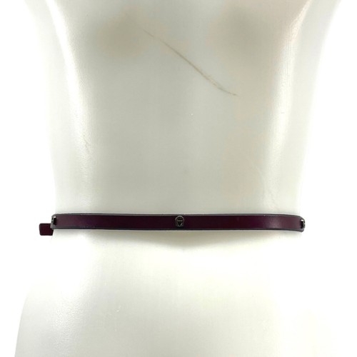 Vintage 70er ETIENNE AIGER Leder Messing Nieten Gürtel Kartenetui Gürteltasche OXBLOOD - Bild 15 von 22