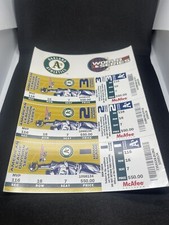 American League Division Series Ticket Stub 2005 Game 1,2,3 Oakland Athletics