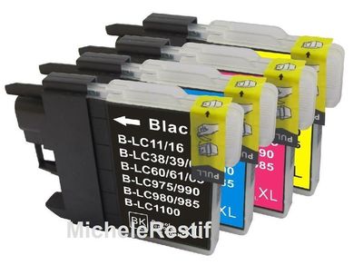 Lot De 12 Cartouches Compatibles Pour Imprimante Brother DCP770CW - 3+9 Couleurs - Neuf, Idéal Pour économiser !