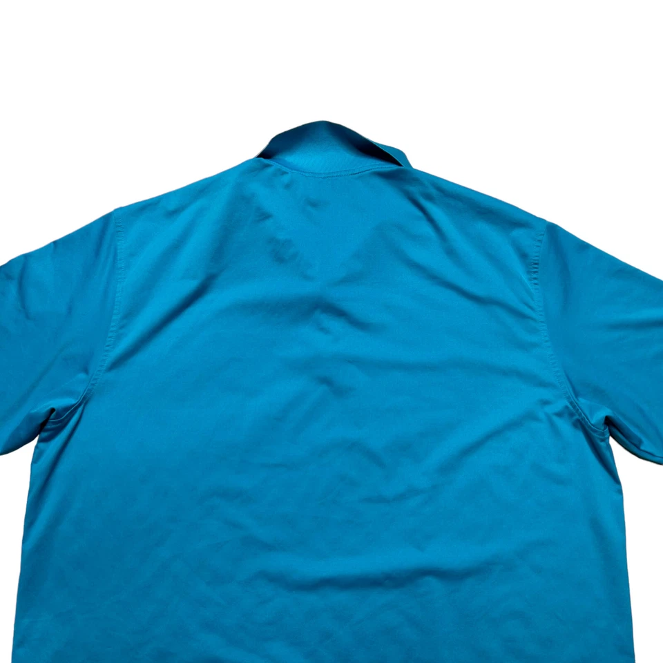 Camisa polo de golf Walter Hagen para hombre talla mediana azul aguamarina manga corta informal Foto 4 de 4