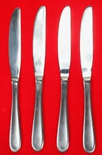 4X Dinner Table Knives Hampton Silversmiths HSV96 Stainless Flatware 9" Knife