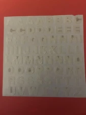 Creative Memories / Mrs. Grossman's NLA Giant Sticker - ABC Paper White