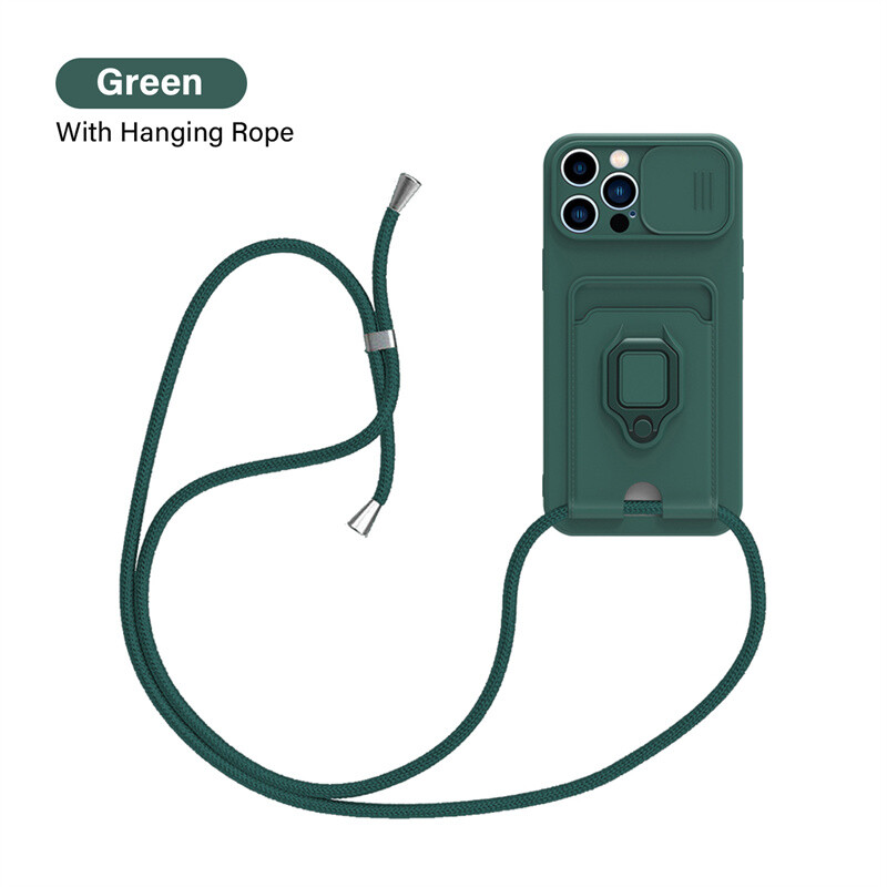 Ring Card Case For iPhone 7 8 Plus 11 12...