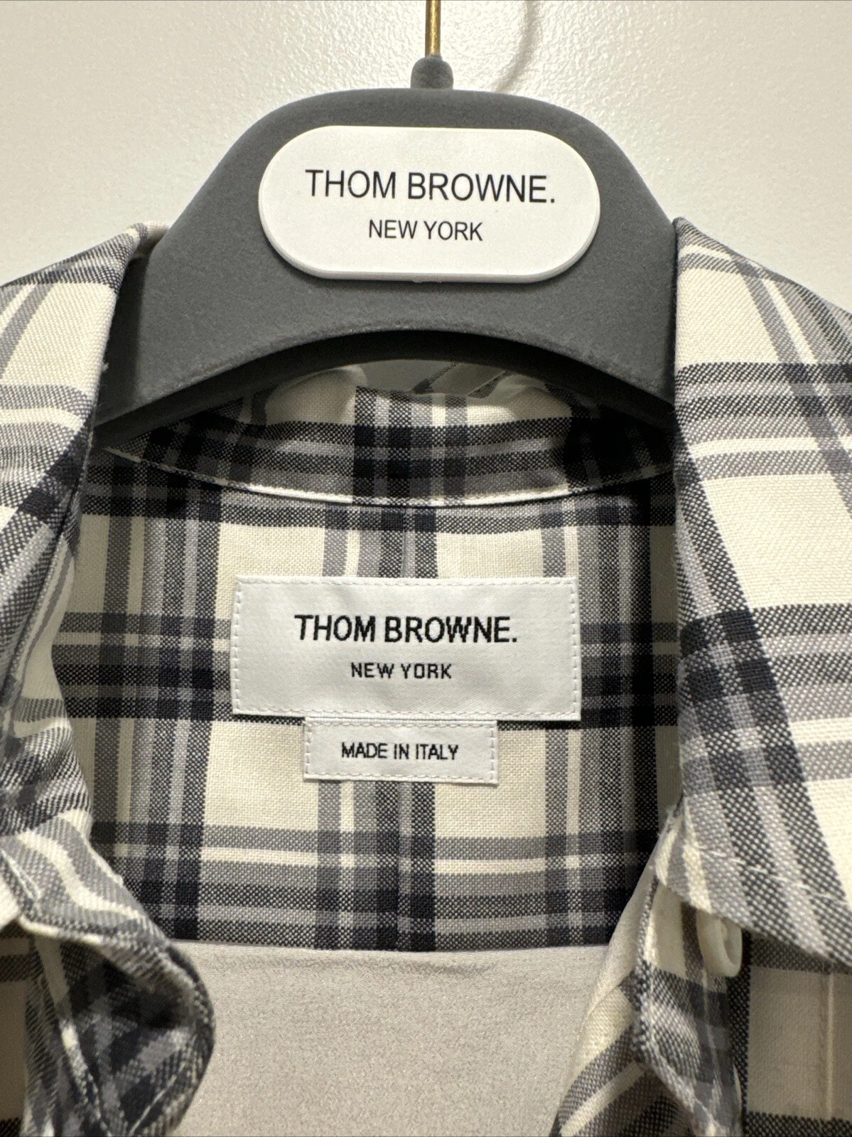 Abito a quadretti Thom Browne lunghezza pantaloni a pieghe taglia 38 lana