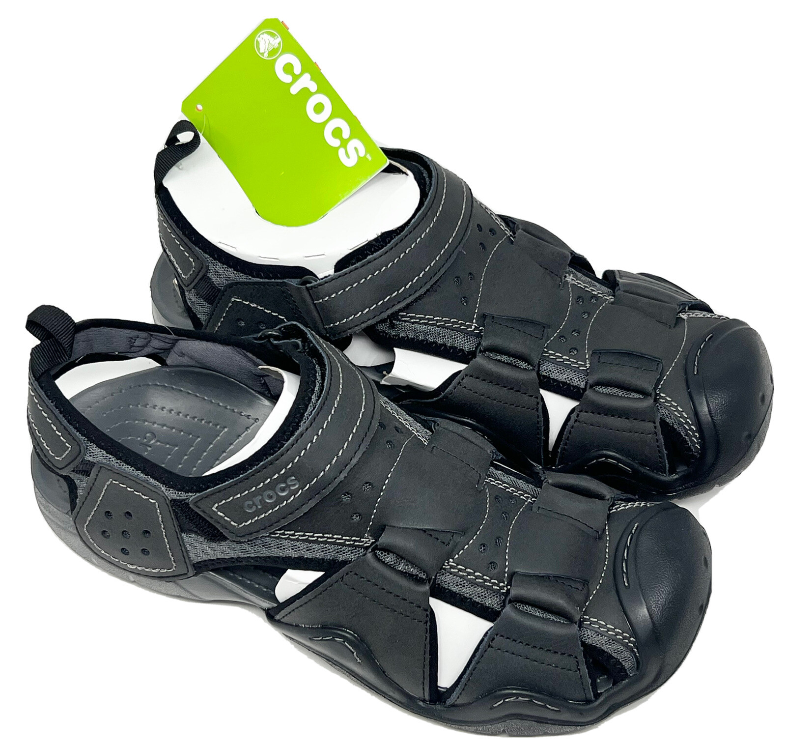 Crocs Swiftwater Leather Fisherman 