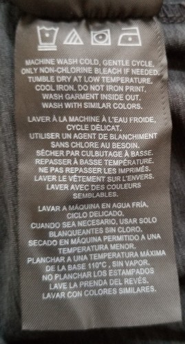 Hurley T Shirt Men’s Small S Dark Gray Short Sleeve Crew Neck Words Stretch Tee - Picture 6 of 13