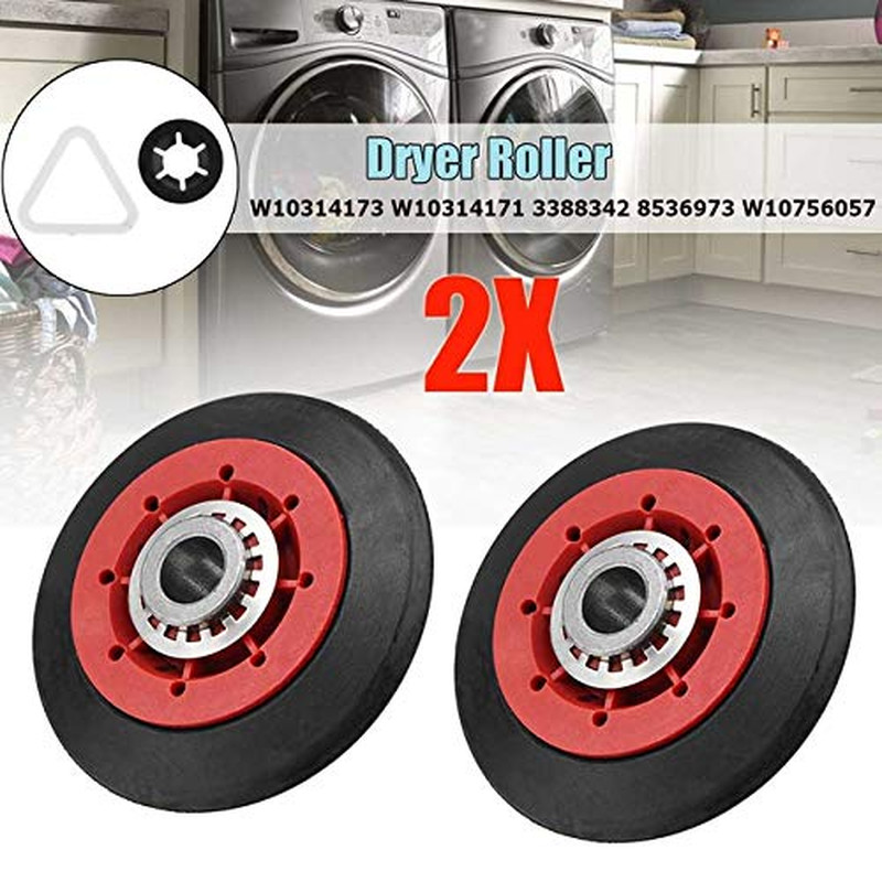 W10314173 Drum Support Roller Compatible with Whirlpool,Kenmore, Magic Chef, Mat