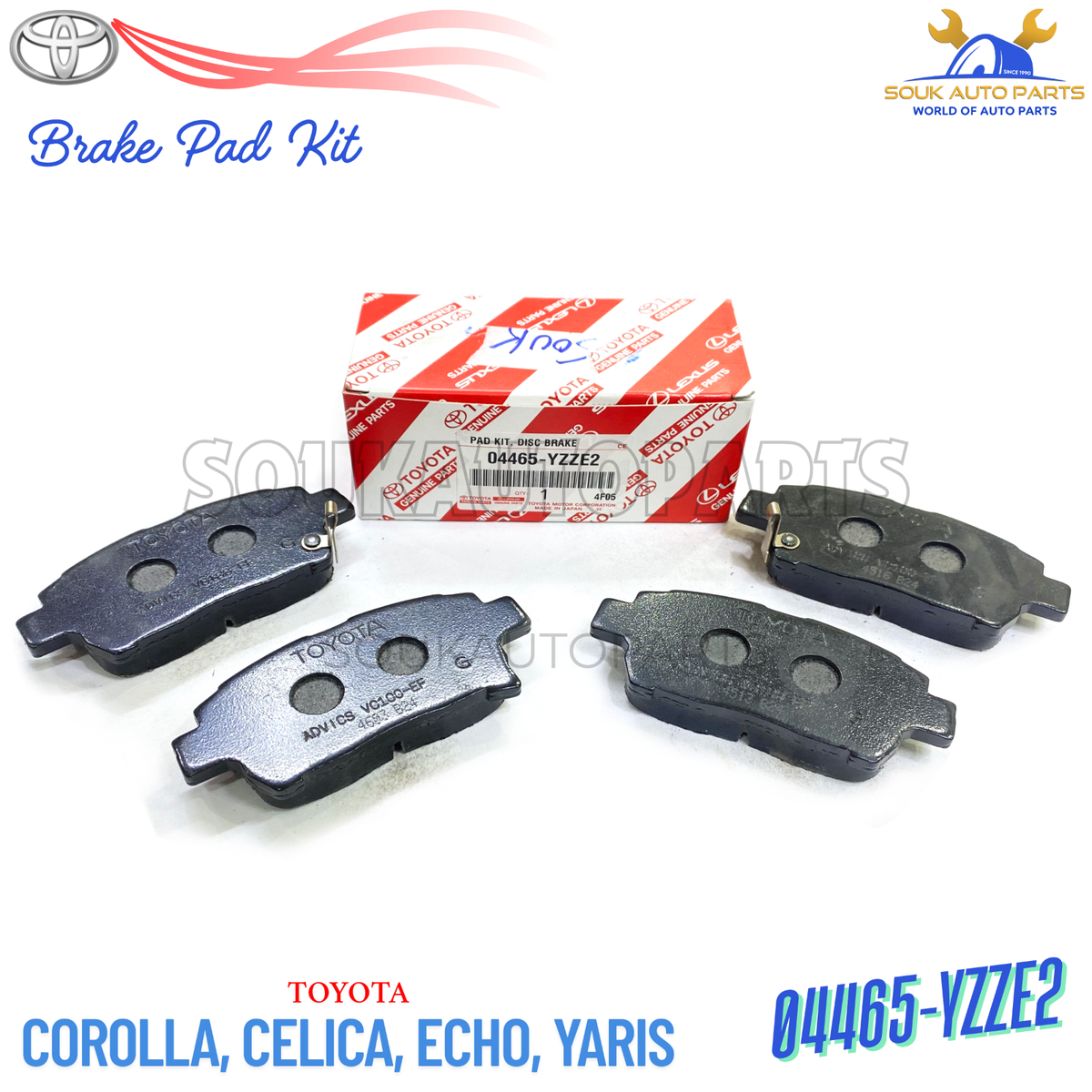 04465-YZZE2 Genuine Toyota BRAKE PAD KIT 04465YZZE2 OEM | eBay