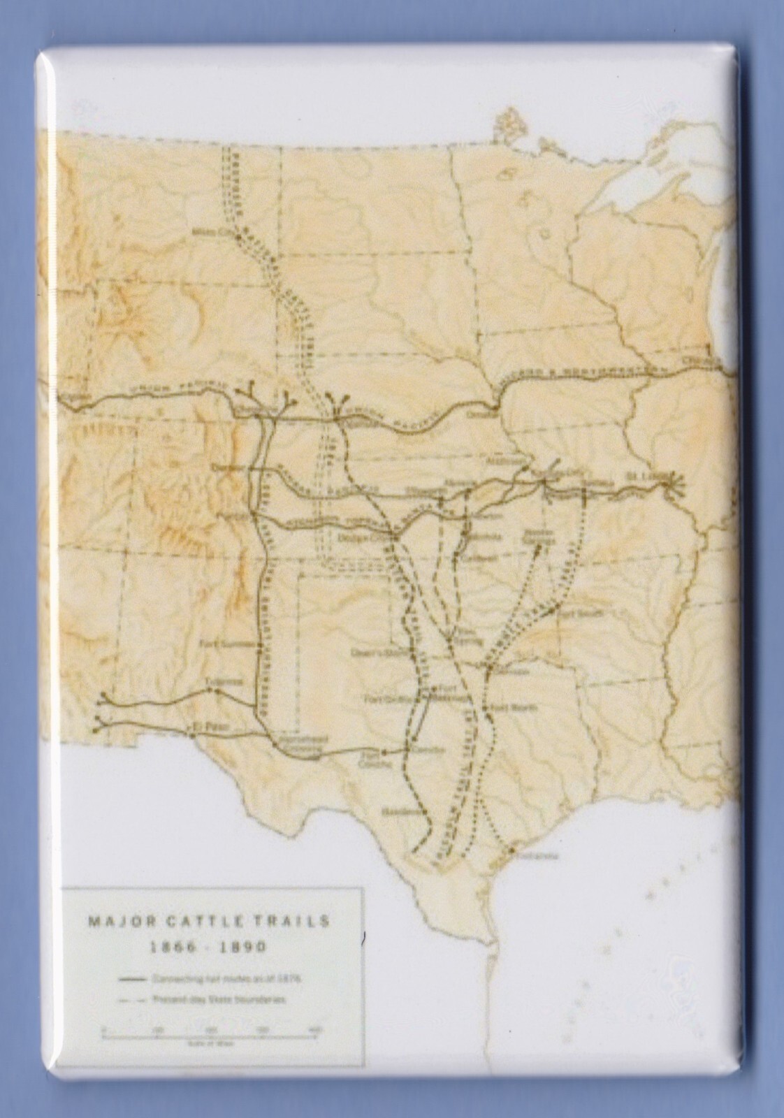 RAWHIDE TV SHOW *2X3 FRIDGE WESTERN CATTLE DRIVE TRAIL BOSS