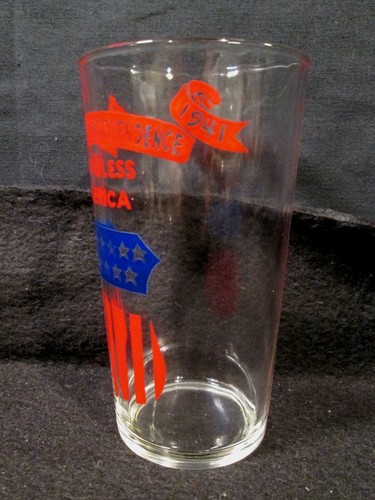 Vintage 165 Years of Independence 165th American Anniversary 1941 Glass RARE - Picture 5 of 6