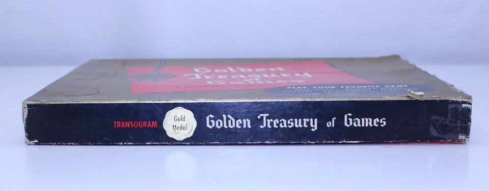 VTG Transogram Golden Treasure of Games Backgammon Checkers Rummy Ducey - Image 2 of 4