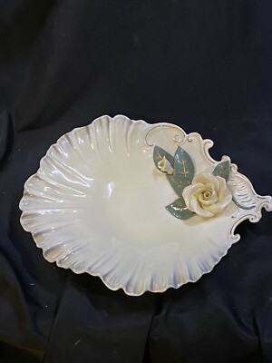 ANTIQUE FLORENCE CERAMICS FLOWER ROSE BOWL PASADENA CALIFORNIA 11 