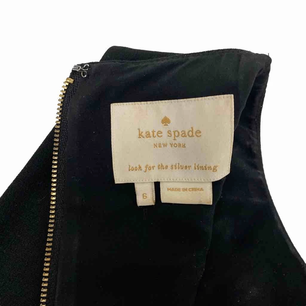 Abito nero Kate Spade Diana Basic Geometry taglia 6
