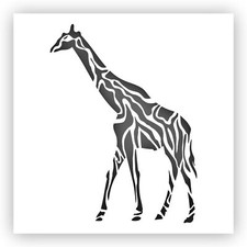 Giraffe Animal Safari Stencil - Choose a Size - Laser-Cut Reusable Plastic