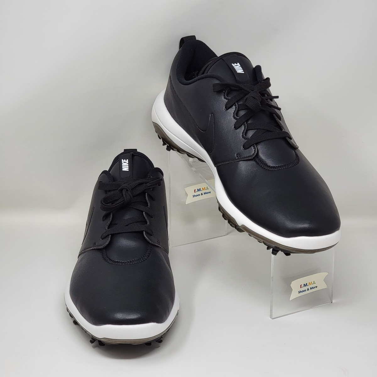 Nike Roshe G Tour Golf Leather Black Shoes Spikes AR5580-001  display picture 1