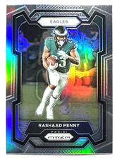 RASHAAD PENNY Eagles 2023 Panini Prizm SILVER PRIZM PARALLEL Football Card #242