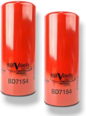 BD7154 Baldwin Engine Oil Filter spin on high velocity (2 PACK)