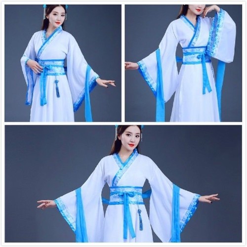 Dama Hanfu Traje Ruqun Chino Tang Dinastía Disfraz Danza Folclórica Vestido Tradicional - Imagen 11 de 20