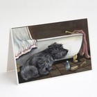 Cairn Terrier Bath Time Greeting Cards and Envelopes Pack of 8 Ppp3250Gca7P