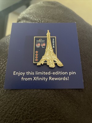 COMCAST Xfinity Rewards 2024 Paris Olympics Lapel Pin NEW
