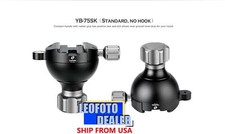 Leofoto YB-75SK Leveling Base with Handle for 75mm Bowl Arca Clamp