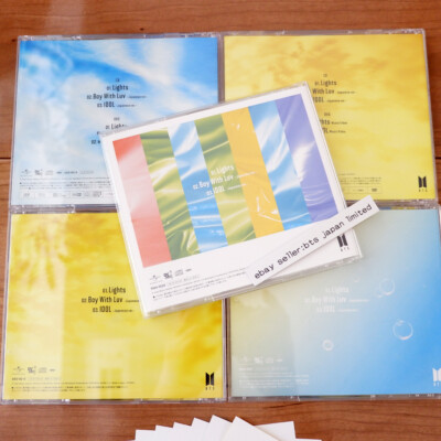 BTS Lights Boy With Luv Set of 5 CD + 7 changing jacket FAN CLUB