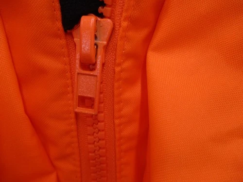 Bisley Tradie Jacket Large Long Sleeve Orange Blue Wet Weather Wear Zip Up image 5