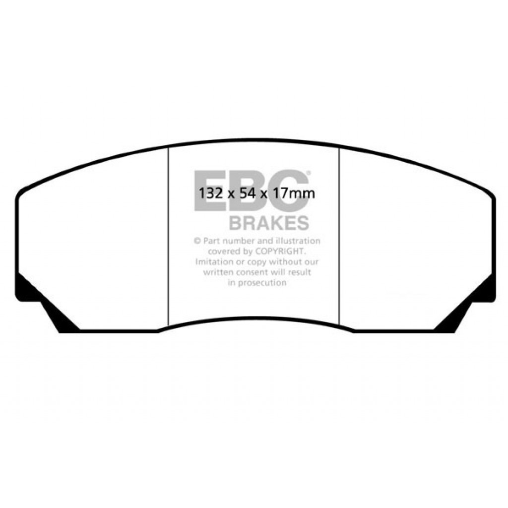 EBC For Aston Martin Vantage 1990-2000 Front Brake Pads Redstuff 5.3 Twin AP