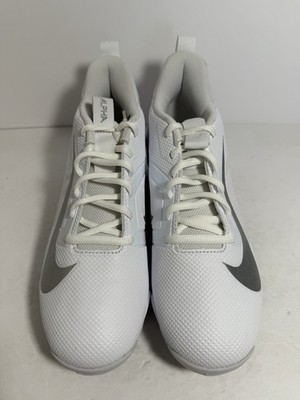 Nike Alpha Menace 4 Shark Football Cleats White/Silver  display picture 3