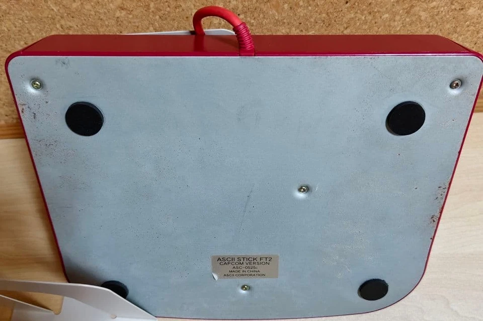 ASCII STICK FT2 Capcom Version Red 8-Button Arcade Controller Used - Image 4 of 4