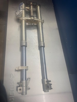 89 YAMAHA YZ 250 YZ250 OEM FRONT FORKS RIGHT LEFT FORK TUBES TREES 1989 250