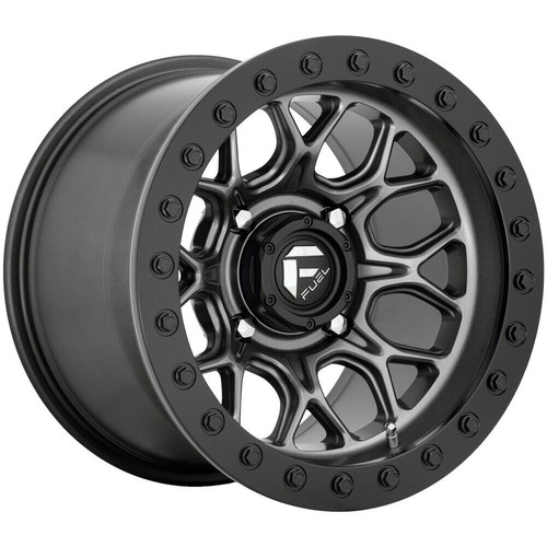 15x10 Fuel D919 Tech Beadlock UTV 4x137 0 Matte GunMetal Black Wheels ...